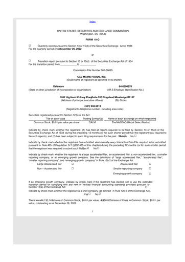 Thumbnail Cal-Maine Foods 10-Q Quarterly Report FY2023 