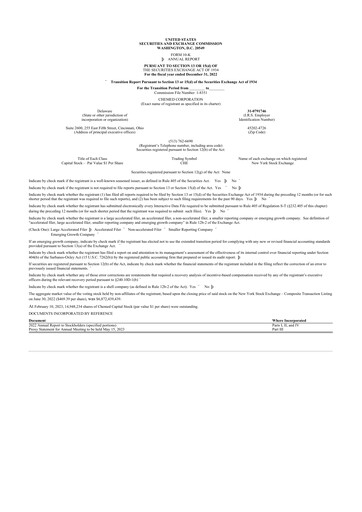 Thumbnail Chemed 10-K Annual Report 2022