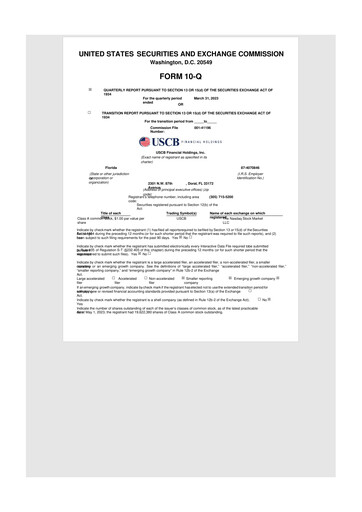 Vorschaubild USCB Financial Holdings 10-Q Quartalsbericht 2023 