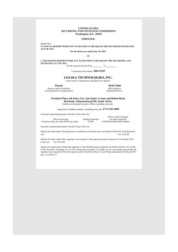 Thumbnail Lesaka Technologies 10-K Annual Report 2023