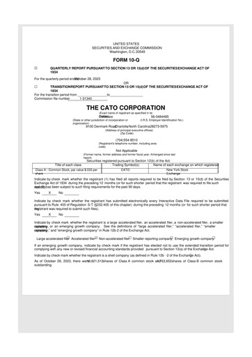 Thumbnail Cato Fashion 10-Q Quarterly Report FY2023 