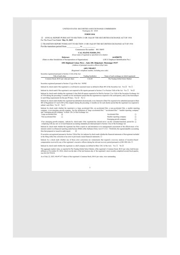 Thumbnail Cal-Maine Foods 10-K Annual Report 2025