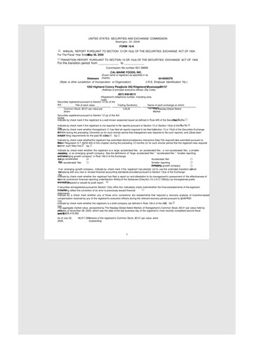 Vorschaubild Cal-Maine Foods 10-K Jahresbericht 2026