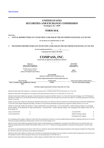 Thumbnail Compass 10-K Annual Report 2022