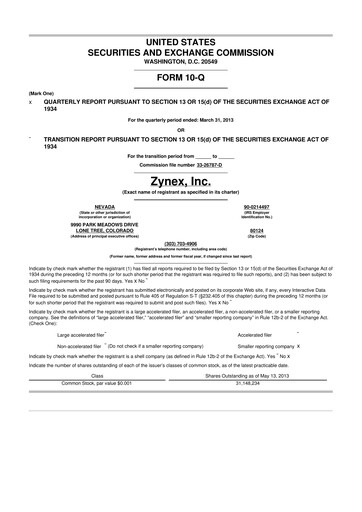 Thumbnail Zynex 10-Q Quarterly Report FY2013 