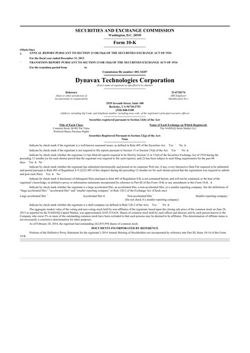 Thumbnail Dynavax Technologies
 10-K Annual Report 2013