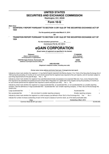 Thumbnail eGain 10-Q Quarterly Report FY2014 