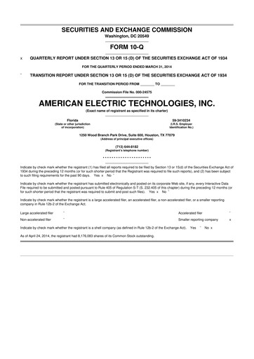 Thumbnail Stabilis Solutions 10-Q Quarterly Report FY2014 