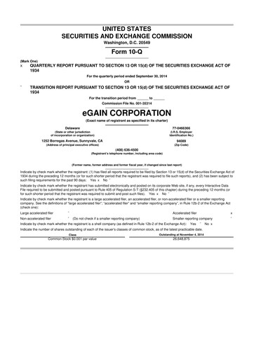 Thumbnail eGain 10-Q Quarterly Report FY2015 