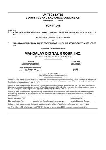 Thumbnail Digital Turbine
 10-Q Quarterly Report FY2015 
