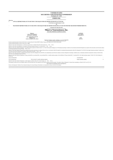 Thumbnail Minerva Neurosciences
 10-K Annual Report 2014