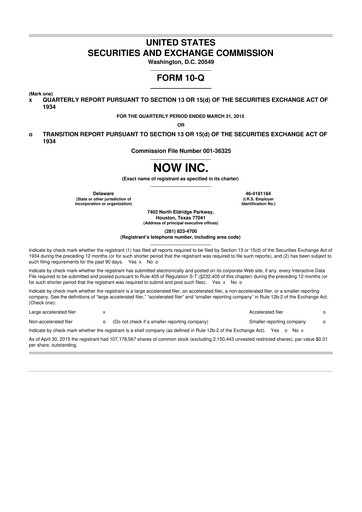 Thumbnail DNOW Inc. 10-Q Quarterly Report FY2015 