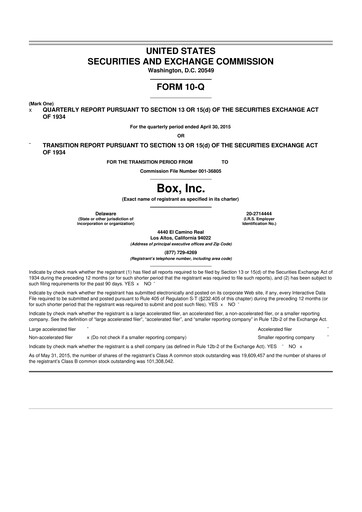 Thumbnail Box, Inc. 10-Q Quarterly Report FY2016 