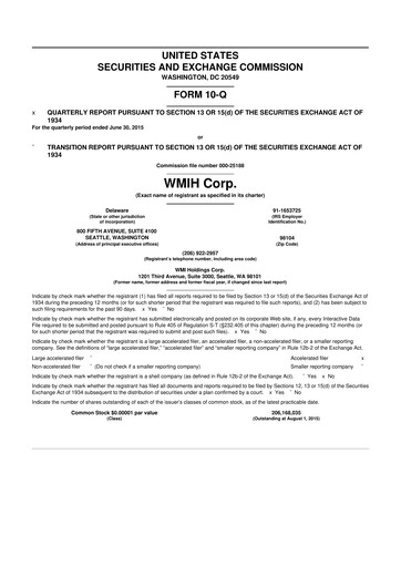 Miniature Mr. Cooper Group 10-Q Rapport trimestriel 2015 