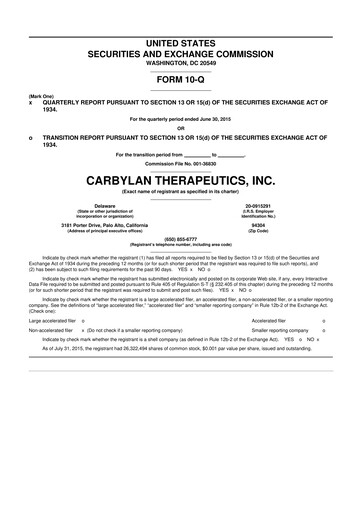 Thumbnail KalVista Pharmaceuticals 10-Q Quarterly Report FY2015 