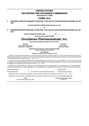 Thumbnail Achieve Life Sciences
 10-Q Quarterly Report FY2015 