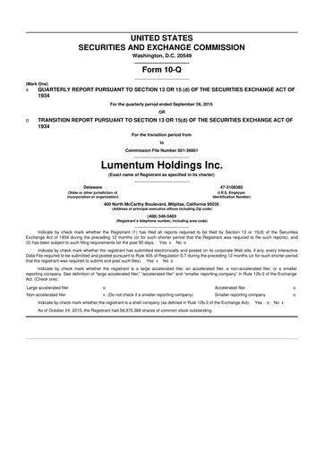 Thumbnail Lumentum 10-Q Quarterly Report FY2016 