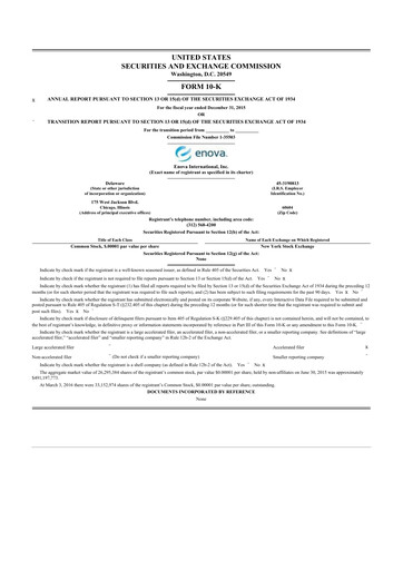 Thumbnail Enova International
 10-K Annual Report 2015