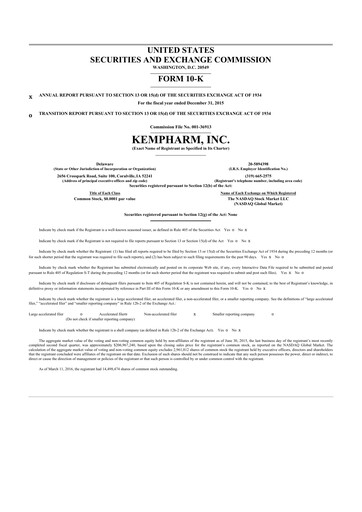 Thumbnail Zevra Therapeutics 10-K Annual Report 2015