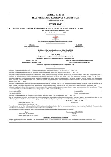 Thumbnail Coca-Cola Consolidated 10-K Annual Report 2015