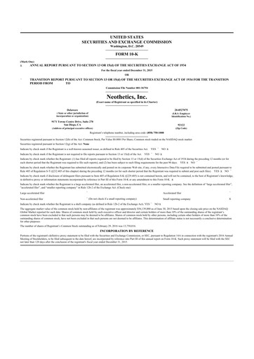 Thumbnail Evofem Biosciences
 10-K Annual Report 2015