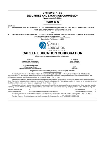 Thumbnail Perdoceo Education 10-Q Quarterly Report FY2016 