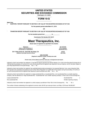 Thumbnail Savara 10-Q Quarterly Report FY2016 
