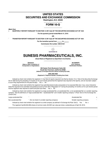 Thumbnail Viracta Therapeutics 10-Q Quarterly Report FY2016 