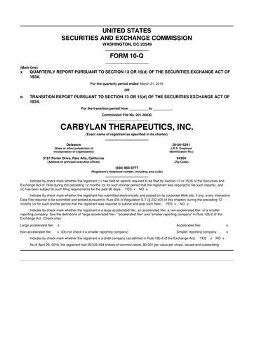 Thumbnail KalVista Pharmaceuticals 10-Q Quarterly Report FY2016 