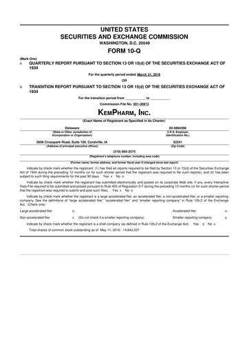 Thumbnail Zevra Therapeutics 10-Q Quarterly Report FY2016 