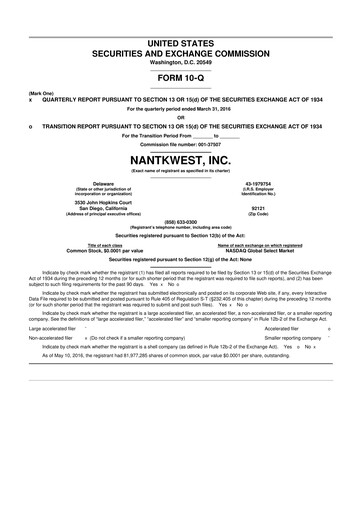 Thumbnail ImmunityBio 10-Q Quarterly Report FY2016 
