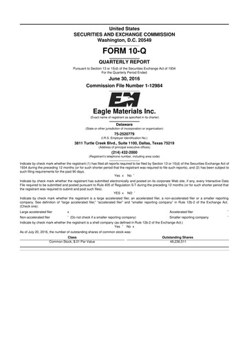 Thumbnail Eagle Materials
 10-Q Quarterly Report FY2017 