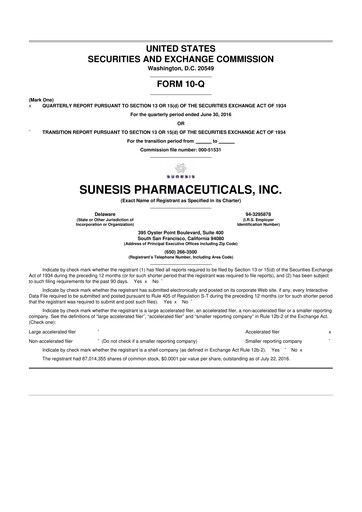 Thumbnail Viracta Therapeutics 10-Q Quarterly Report FY2016 