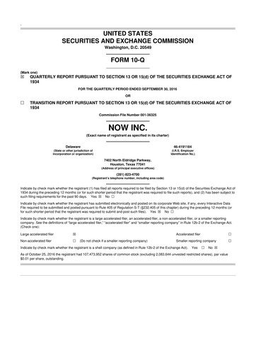 Thumbnail DNOW Inc. 10-Q Quarterly Report FY2016 