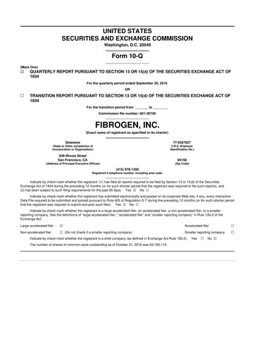 Thumbnail FibroGen 10-Q Quarterly Report FY 