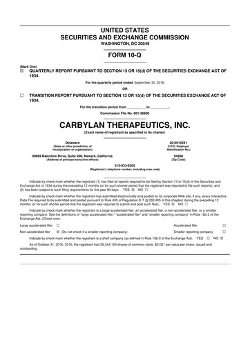 Thumbnail KalVista Pharmaceuticals 10-Q Quarterly Report FY2016 