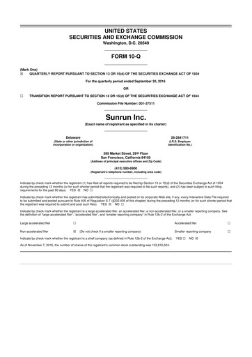 Thumbnail Sunrun
 10-Q Quarterly Report FY2016 
