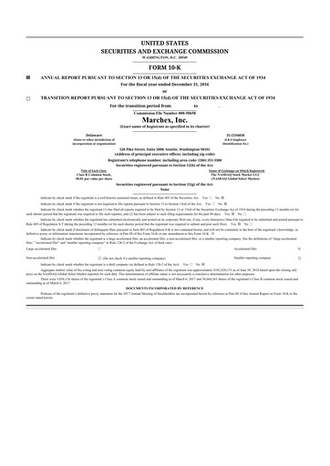 Thumbnail Marchex 10-K Annual Report 2016