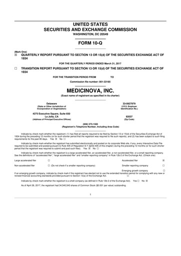 Thumbnail MediciNova 10-Q Quarterly Report FY 