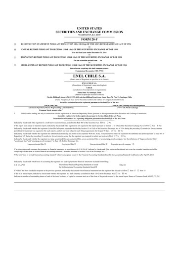 Thumbnail Enel Chile
 20-F Annual Report 