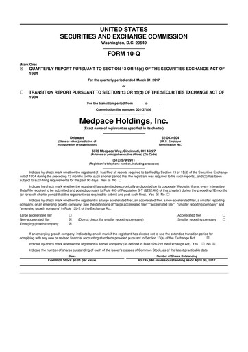 Thumbnail Medpace 10-Q Quarterly Report FY2017 
