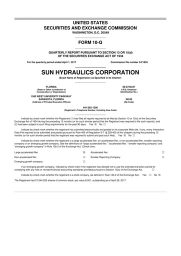 Thumbnail Helios Technologies 10-Q Quarterly Report FY2017 
