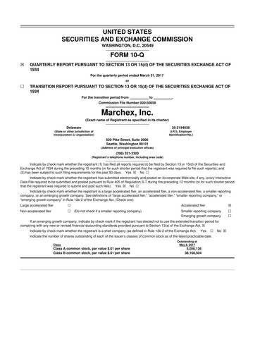 Vorschaubild Marchex 10-Q Quartalsbericht 2017 