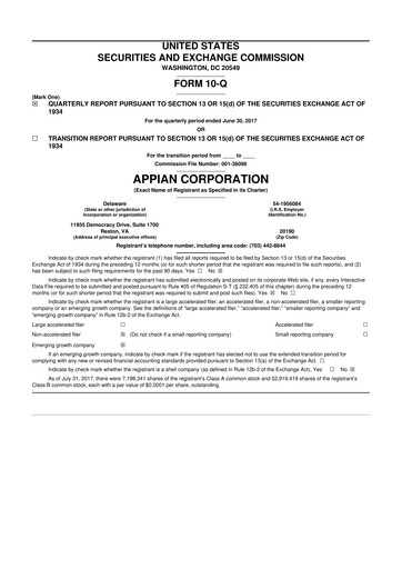 Thumbnail Appian 10-Q Quarterly Report FY2017 