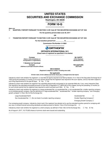 Thumbnail Orthofix Medical
 10-Q Quarterly Report FY2017 