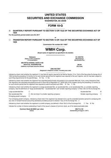 Miniature Mr. Cooper Group 10-Q Rapport trimestriel 2017 