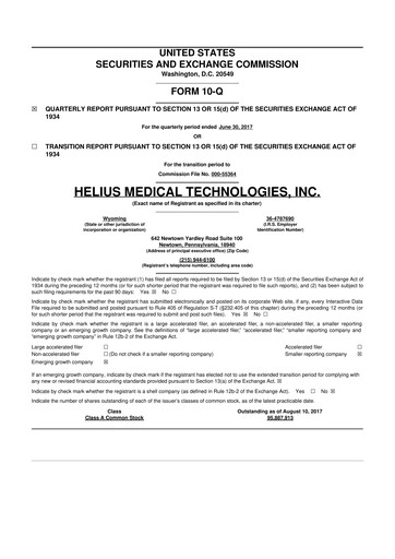 Thumbnail Solana Company 10-Q Quarterly Report FY2017 