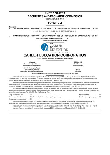 Thumbnail Perdoceo Education 10-Q Quarterly Report FY2017 