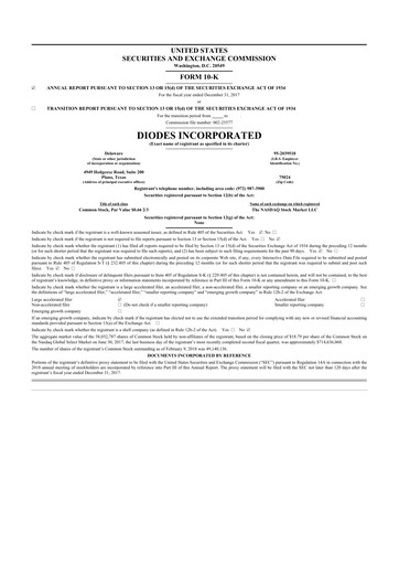 Thumbnail Diodes Incorporated 10-K Annual Report 2017