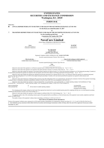 Thumbnail Novocure
 10-K Annual Report 2017